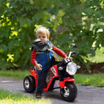Kids 6v Electric Motorcycle Ride-on Toy Battery 18 - 36 Months | Red