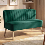 46" Loveseat Sofa 2 Seater Sofa With Padded Seat | Green
