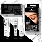 Tint Professional Permanent Eyebrow Dye Tinting Kit Dark Brown 3pk