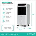 Livivo Air Cooler 12l - White