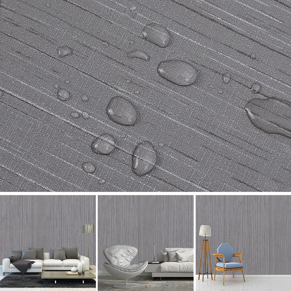Self-adhesive Pvc Wallpaper | 10m | Dark Grey