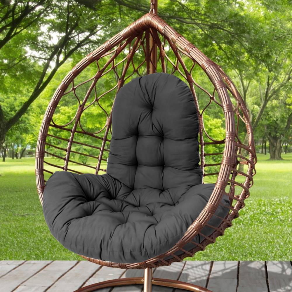 Thick Comfortable Cushion Pad For Hanging Egg Chair Swing | Black