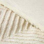 Chevron Cotton Tufted Duvet Cover Set | Single | Off White