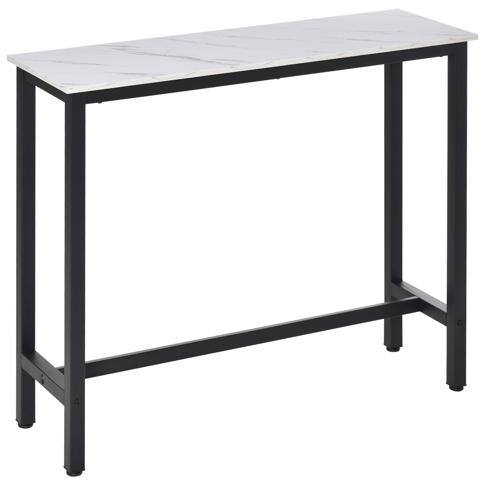 Bar Table Breakfast Dining Coffee Table Adjustable Footpads