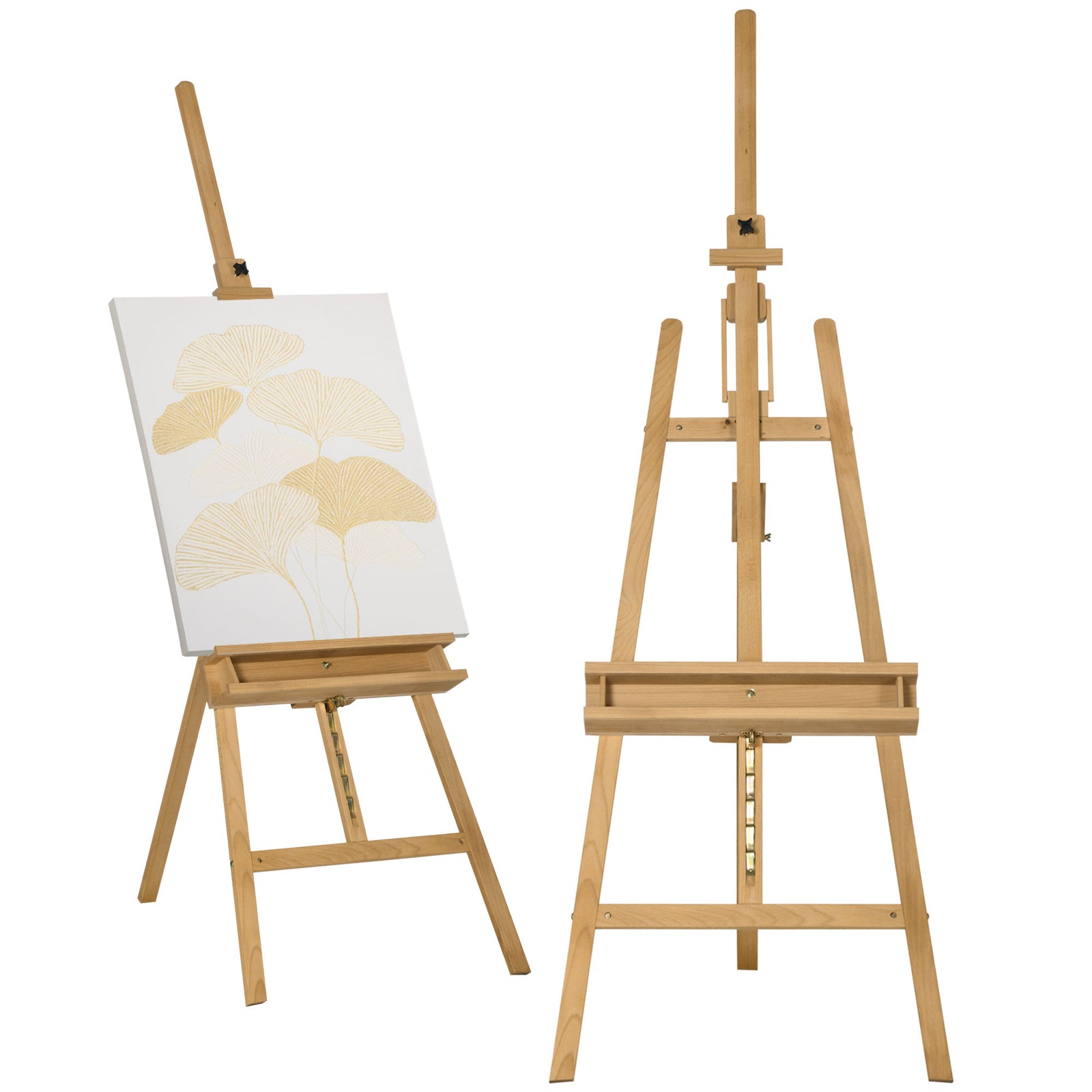 Artist Easel Stand For Wedding Sign, Adjustable Wooden