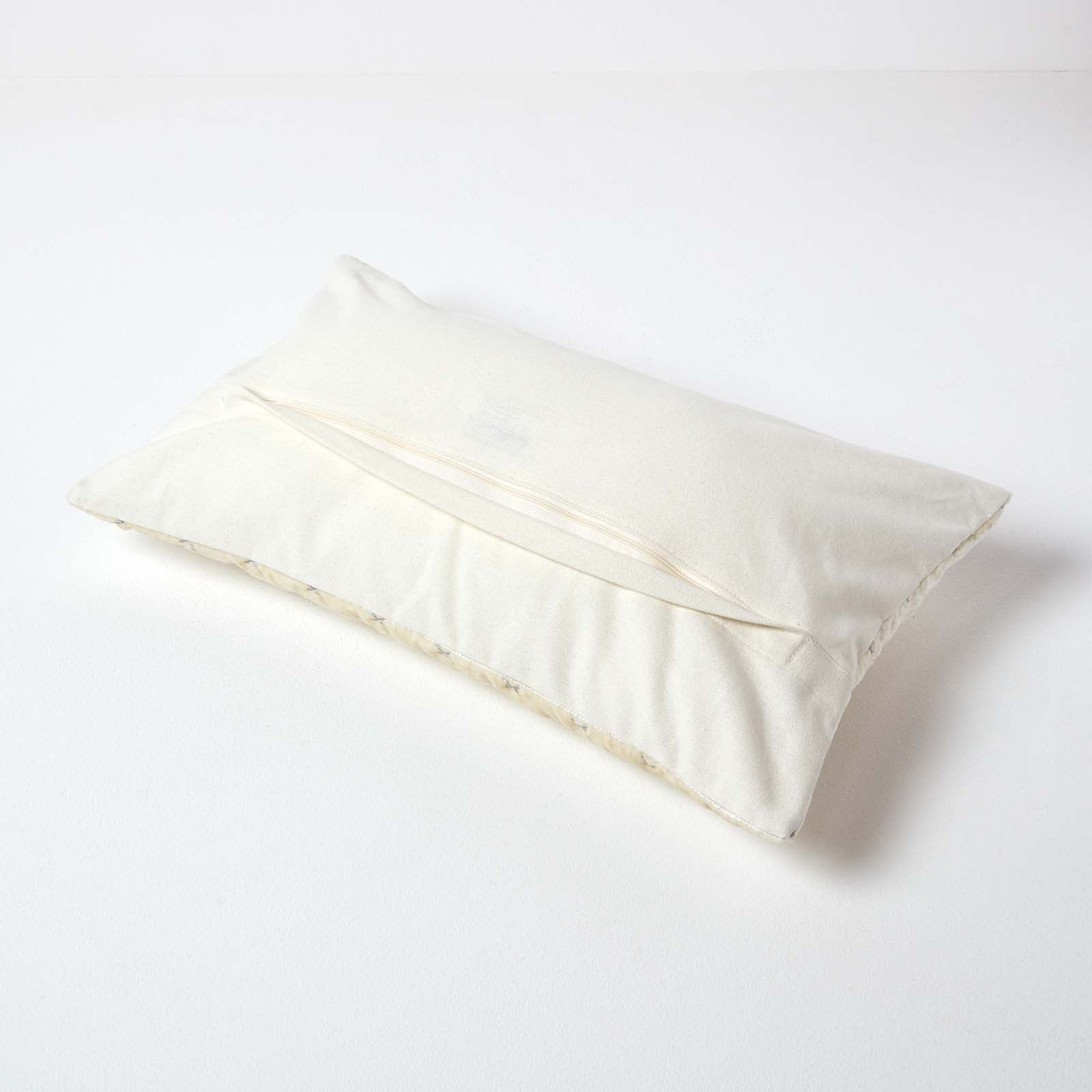 Crushed Velvet Cushion Cover | 30cm x 50cm | Cream