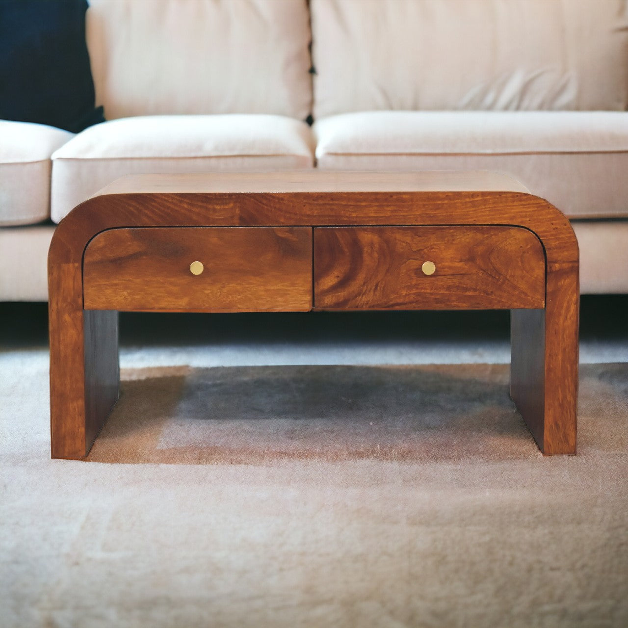 Solid Wood Darcy Chestnut Coffee Table
