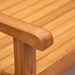 2-seater Wooden Garden Bench Outdoor Patio Loveseat