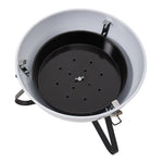 Portable Charcoal Grill With Lid, Built-in Thermometer, Heat-resistant Handle