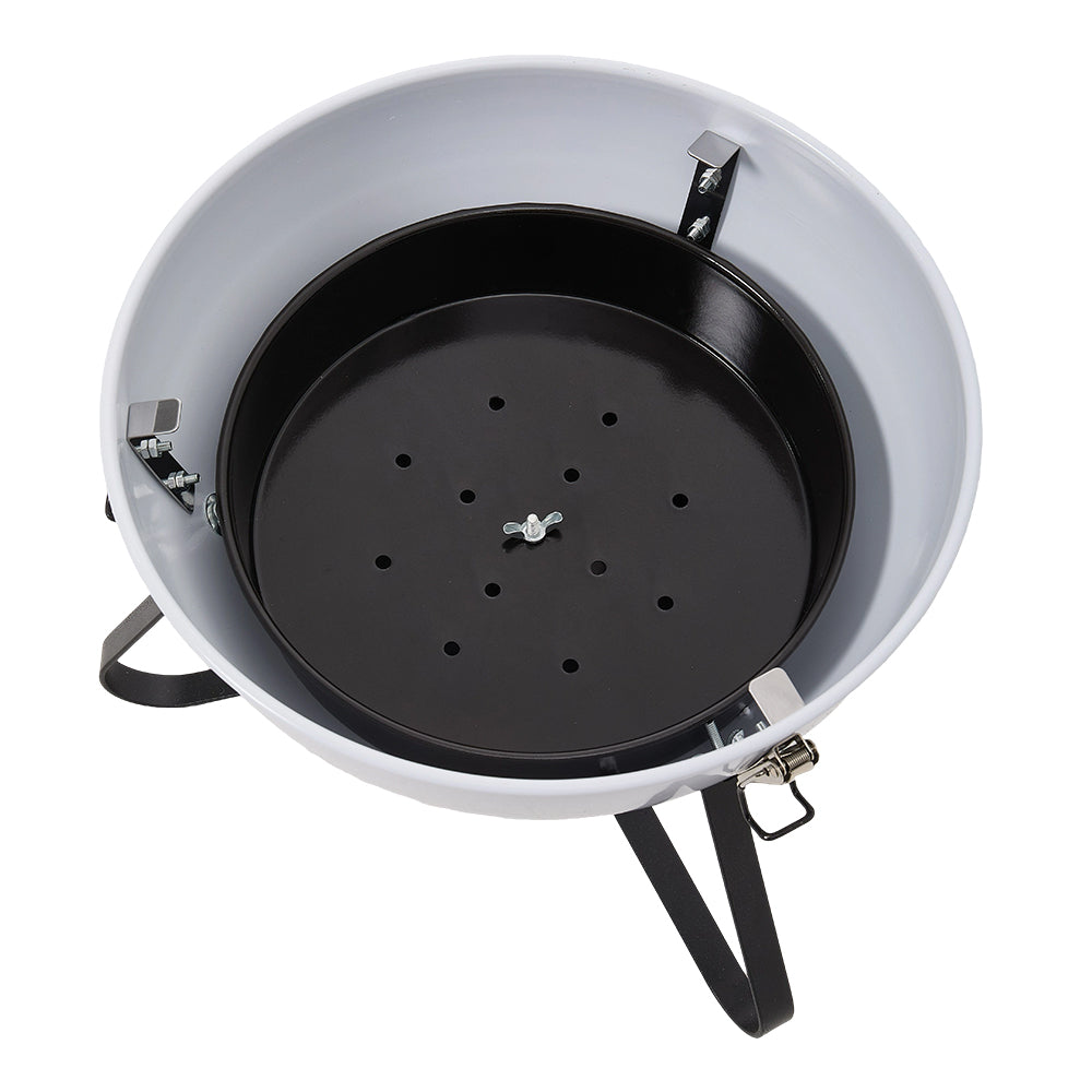 Portable Charcoal Grill With Lid, Built-in Thermometer, Heat-resistant Handle
