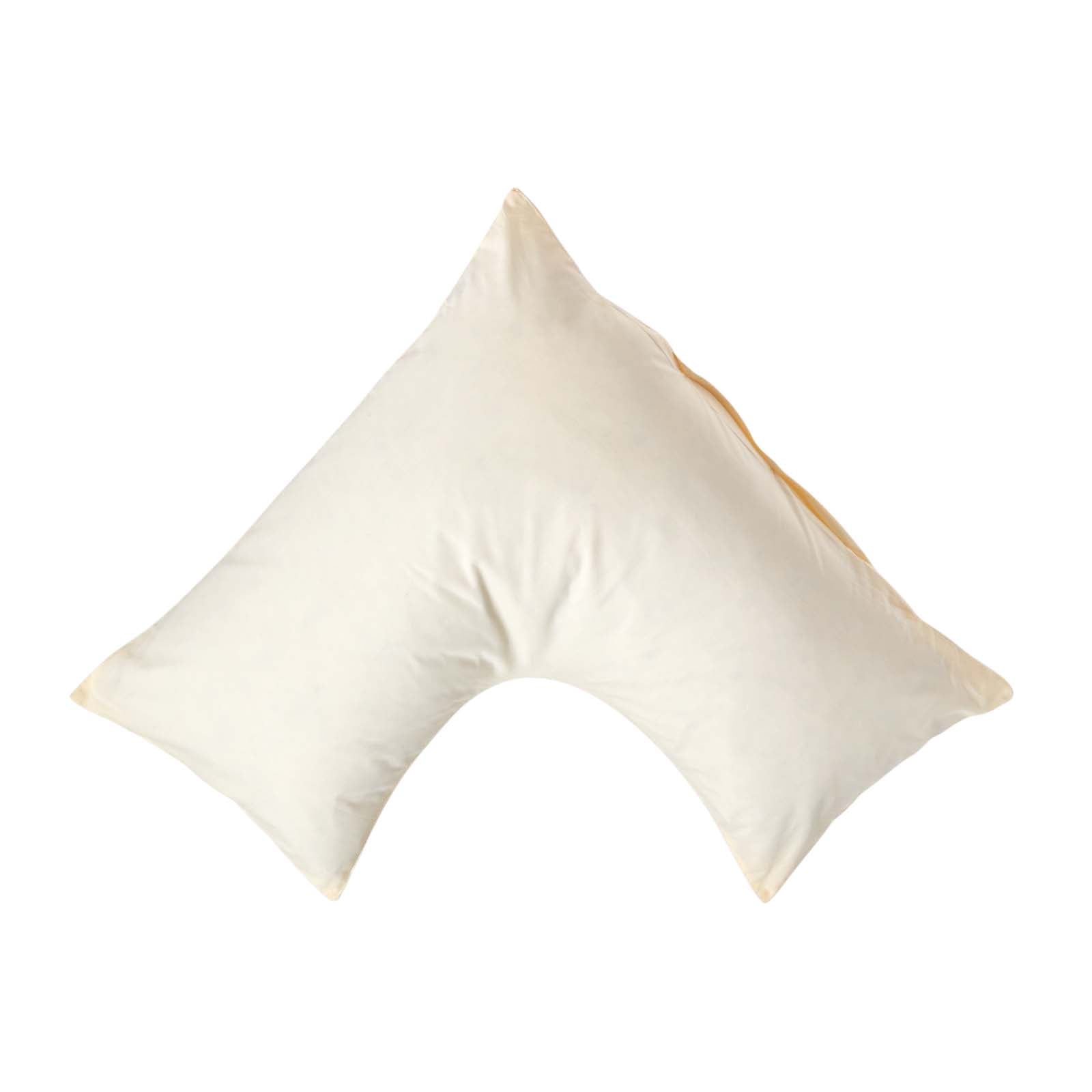 Egyptian Cotton V Shaped Pillowcase 200 Tc | V Shape | Cream