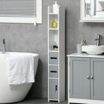 Freestanding Bathroom Cabinet W/ Open Shelves 3 Cupboards | One Size