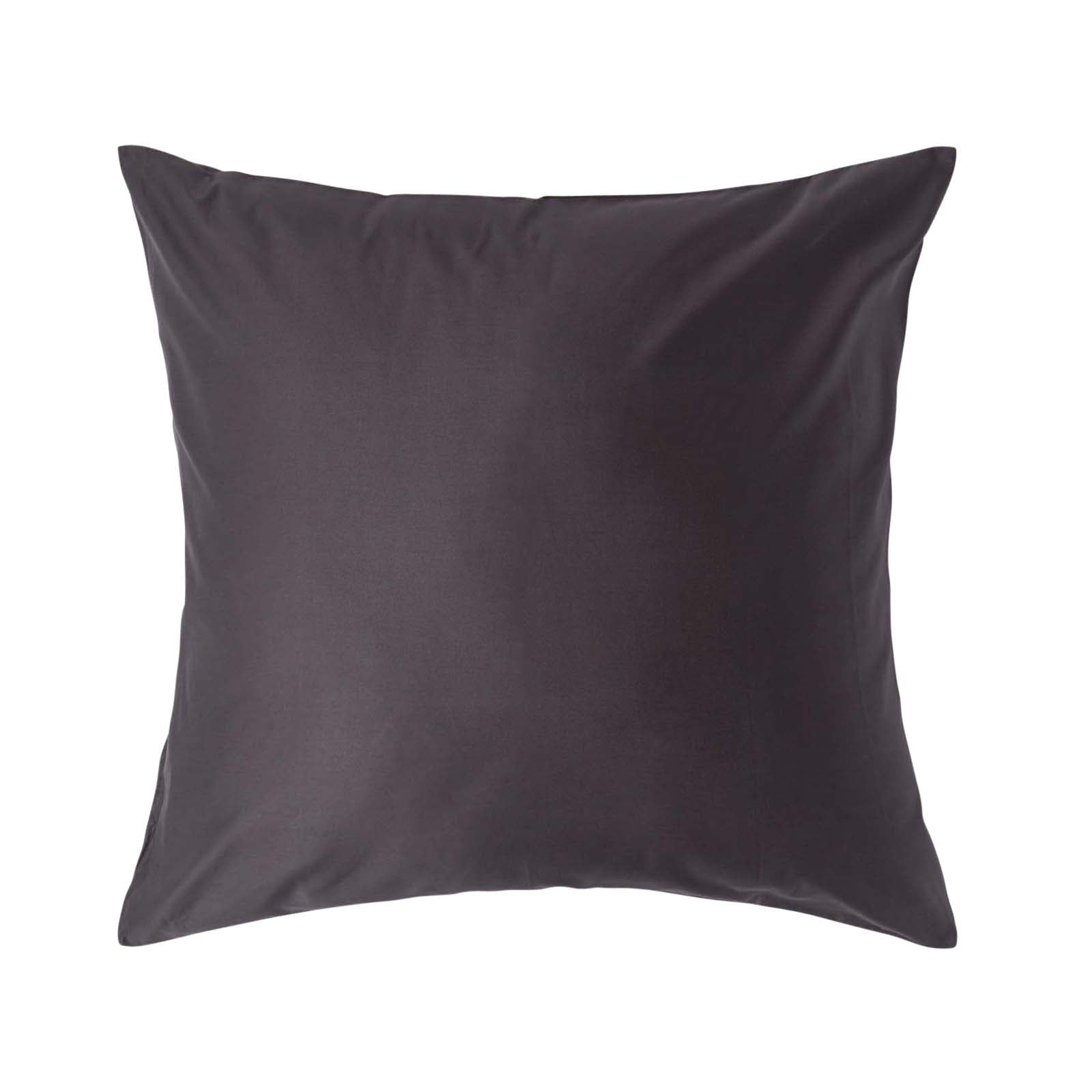 European Size Egyptian Cotton Pillowcase 1000 Tc | 80cm x 80cm | Charcoal Grey