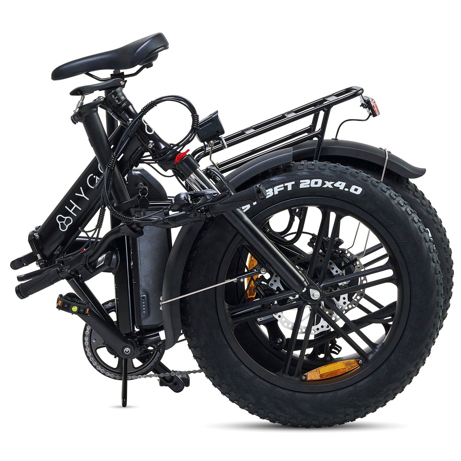 Vester 2025 Folding Bike - Fat Tyre E-bike | One Size | Black