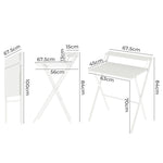 Levede Foldable Computer Desk Office Study Workstation With Monitor Shelf