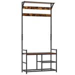 Coat Rack Stand Shoe Storage Bench For Bedroom Entryway