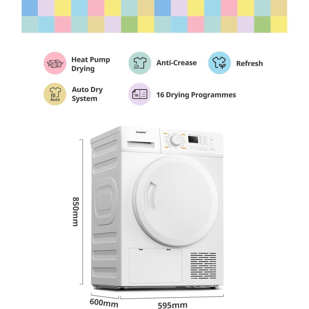Freestanding Heat Pump Tumble Dryer With 16 Programmes