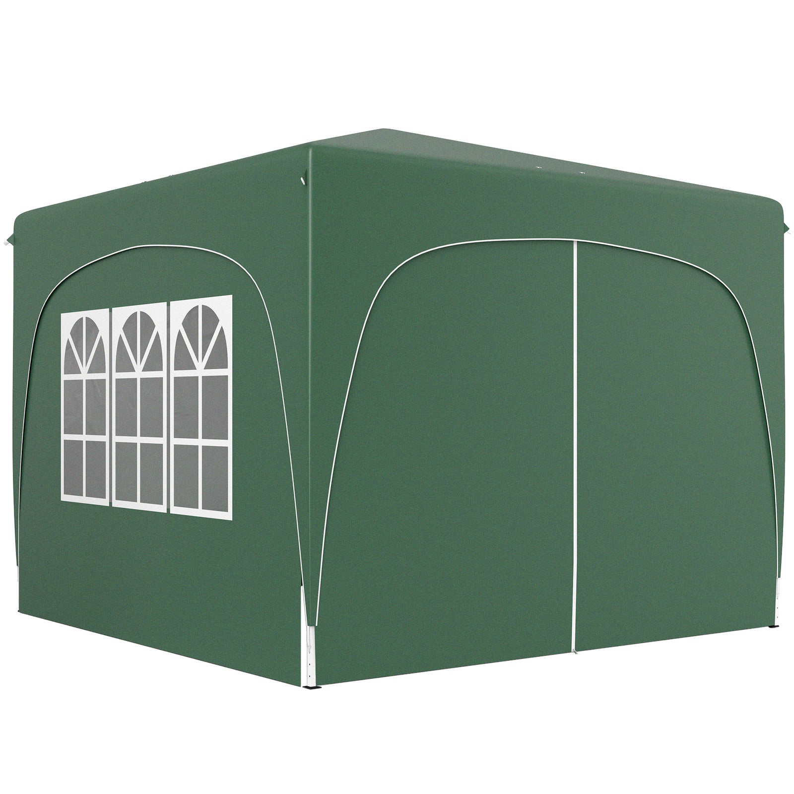 3x3m Pop Up Gazebo With Sides, Bag, Upf50+ | Green