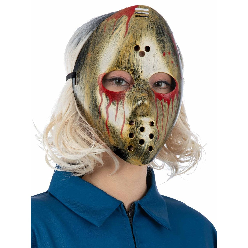 Bloody Metallic Hockey Mask