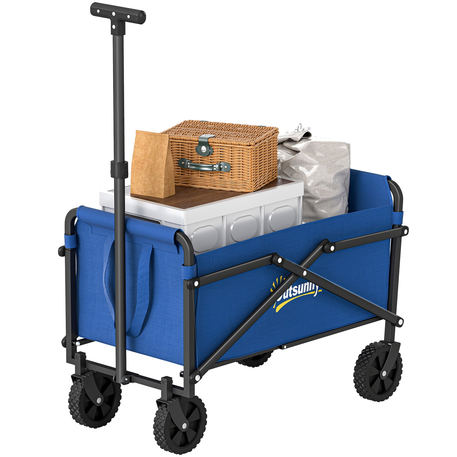 41l Festival Trolley, 60kg Heavy Duty Folding Trolley Cart | Blue