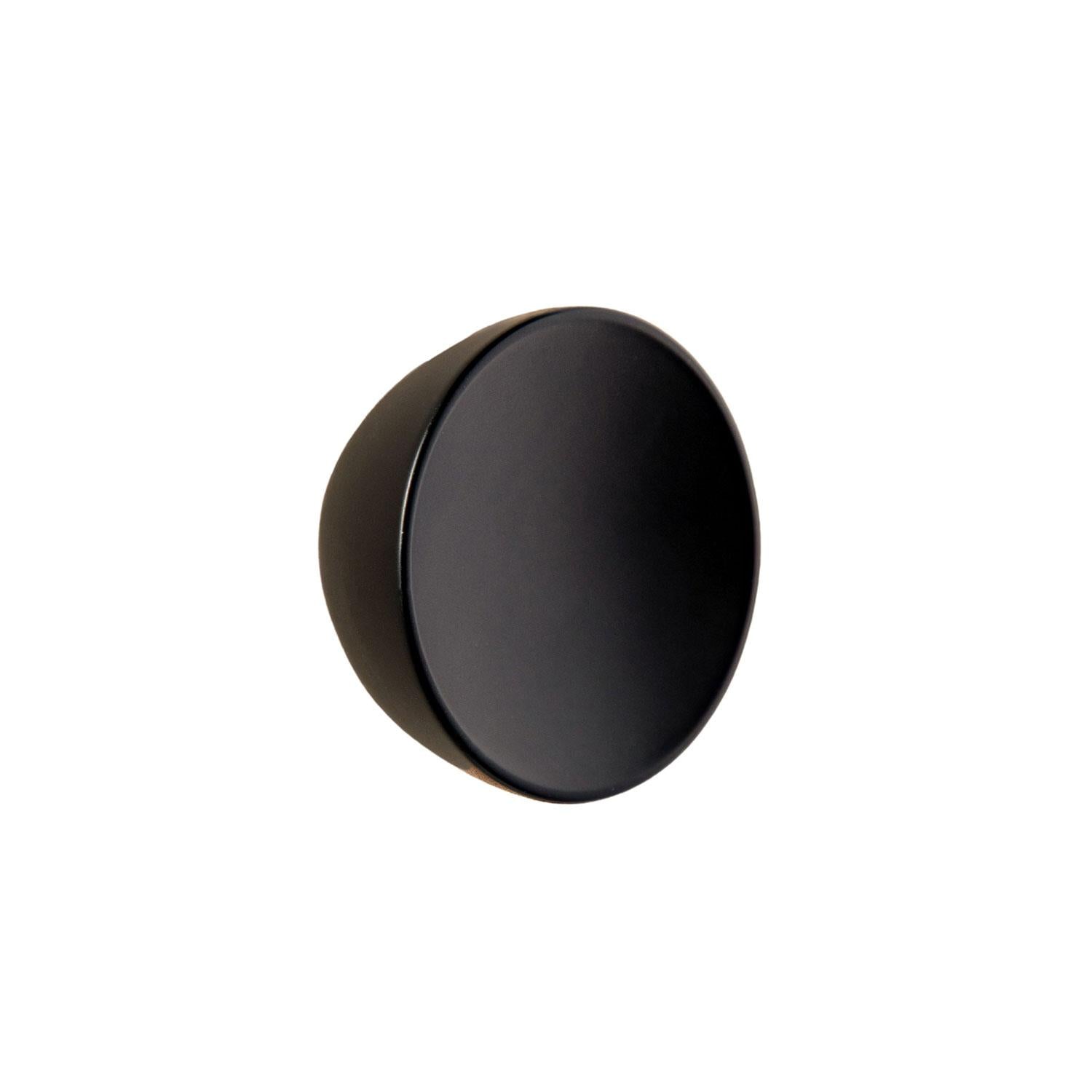 Towel Hook, Coat Hook, Round Handle, Round Knob, Black, Geyser Collection