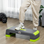Aerobic Stepper Adjustable Height 3 Levels | Green