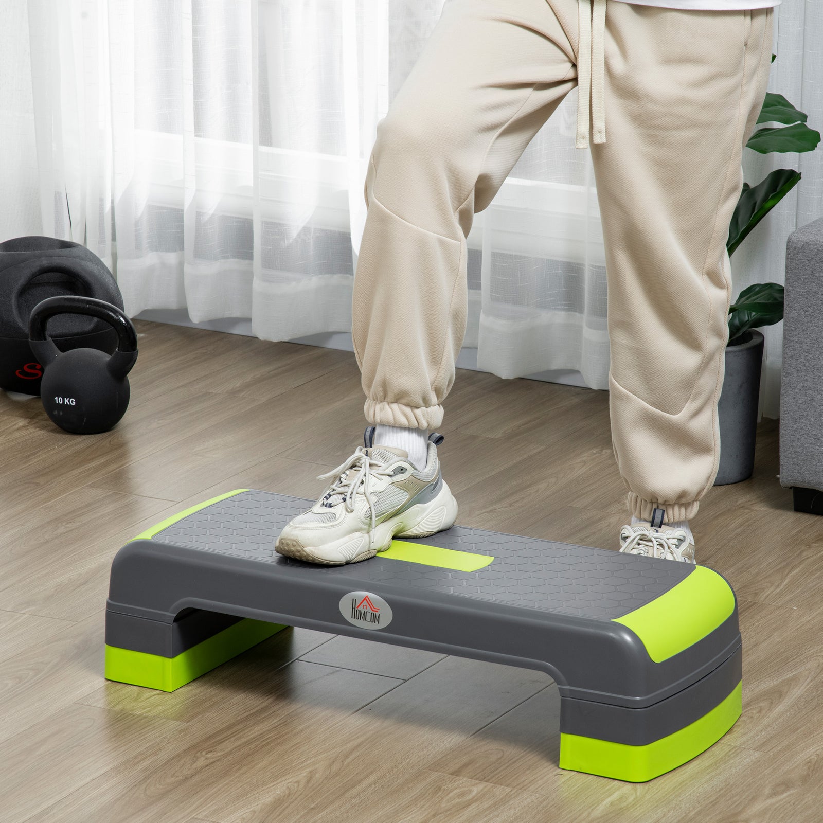 Aerobic Stepper Adjustable Height 3 Levels | Green