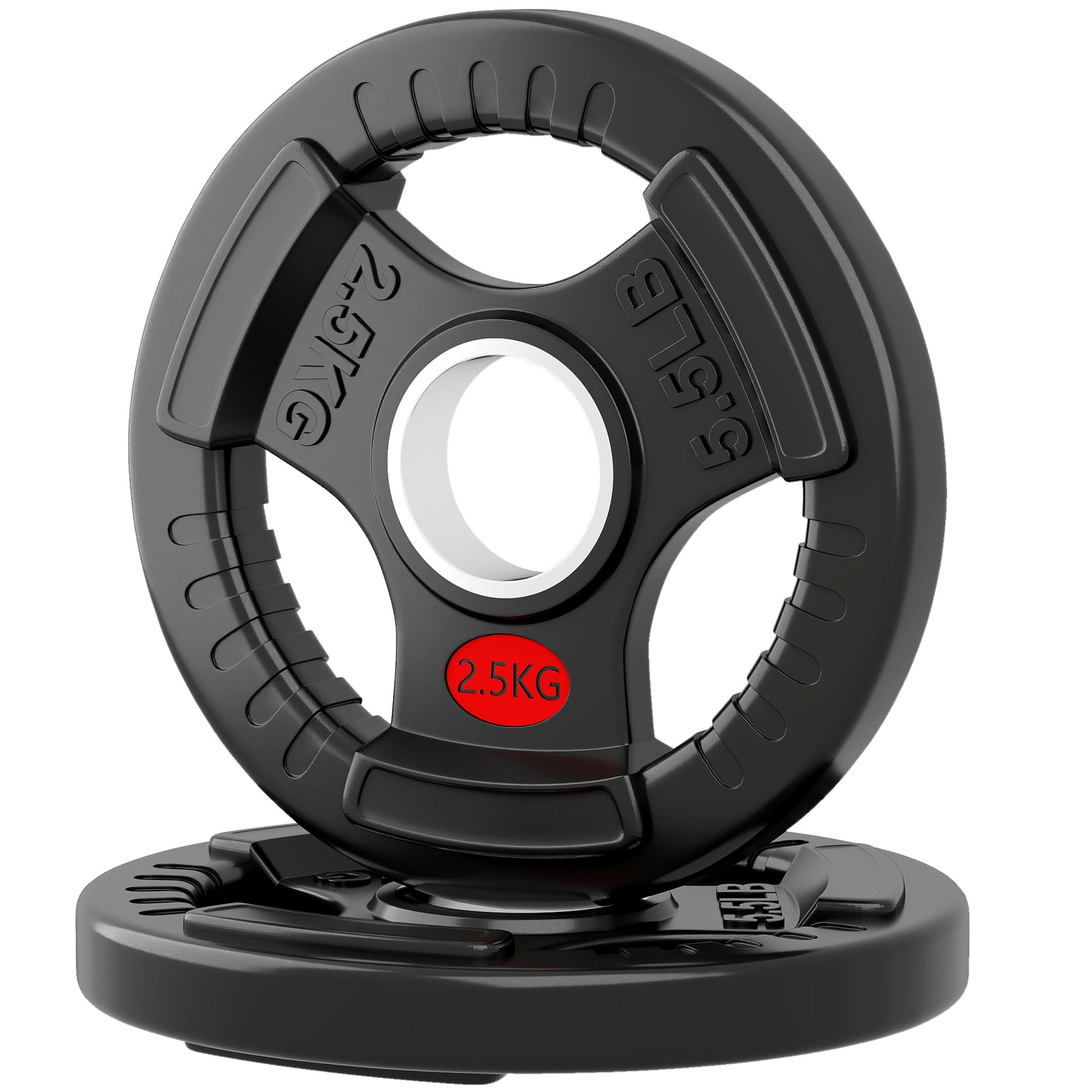 Olympic Weight Plates, Weight Plate Discs | 2 x 2.5kg | Black