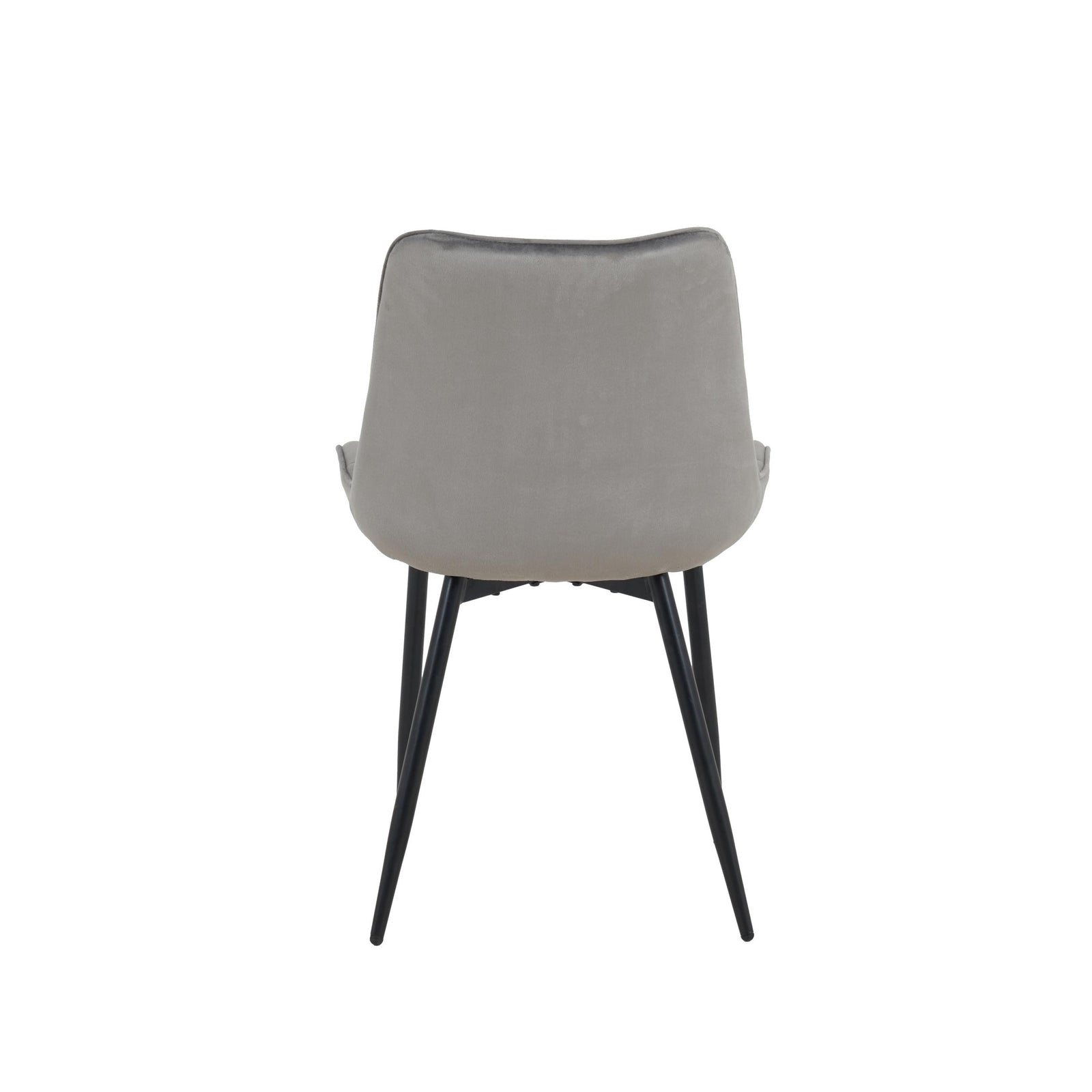 Seattle Dining Table With 4 Erica Velvet Chairs | Grey