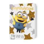 Despicable Me Minions 'you Did It' Congratulations Card Official Product