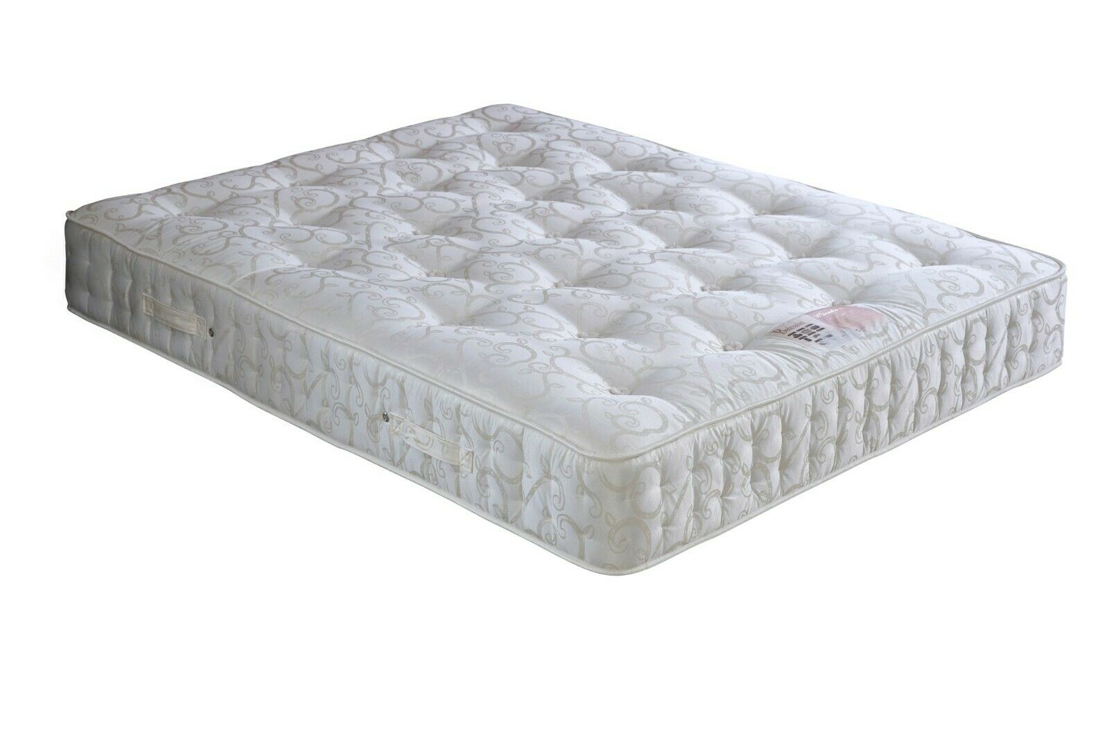 Miracle 1500 Pocket Sprung Wool Mattress | Super King | White