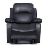Bonded Leather Recliner Armchair | Black