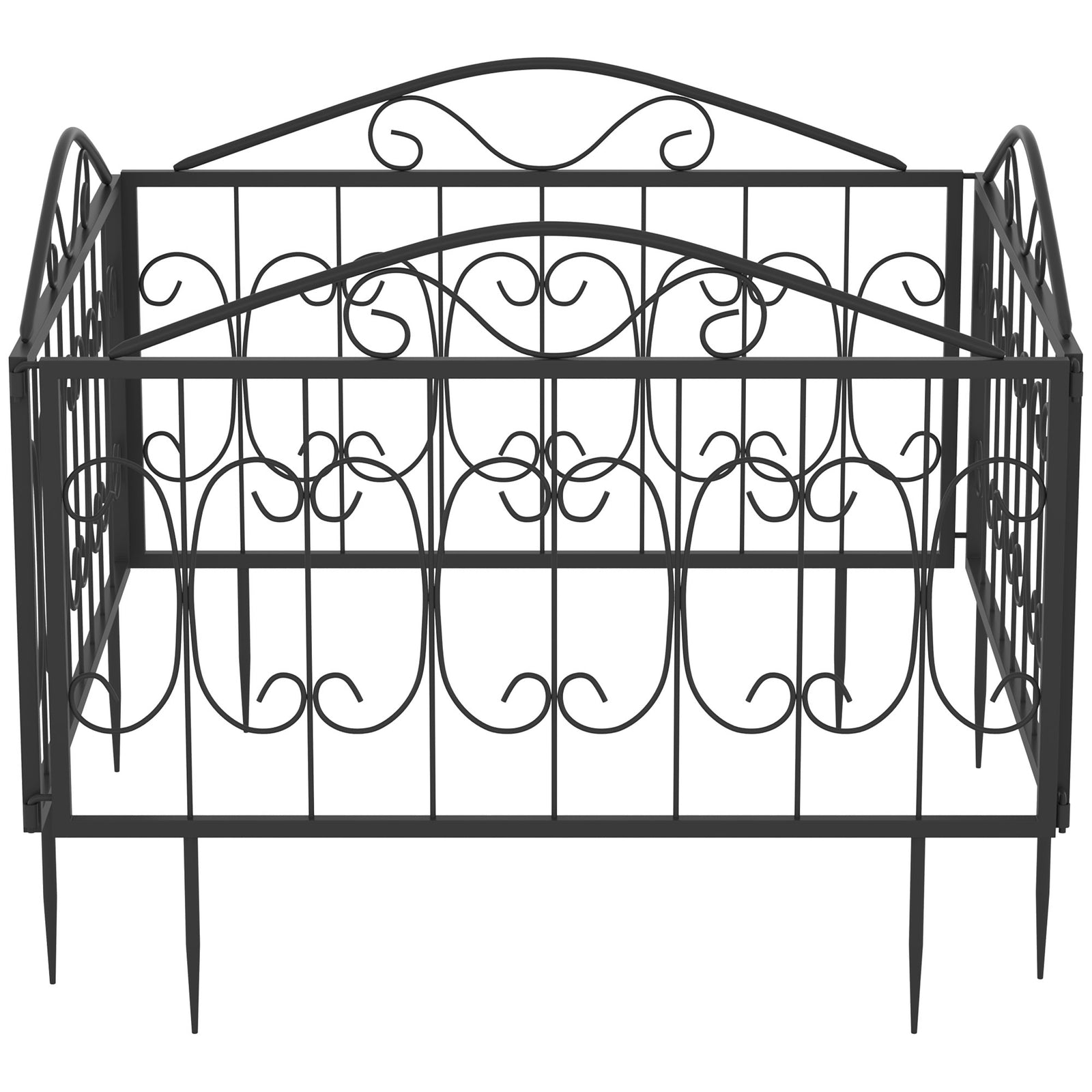 4pc Garden Fencing Panels Bed Border Animal Barrier