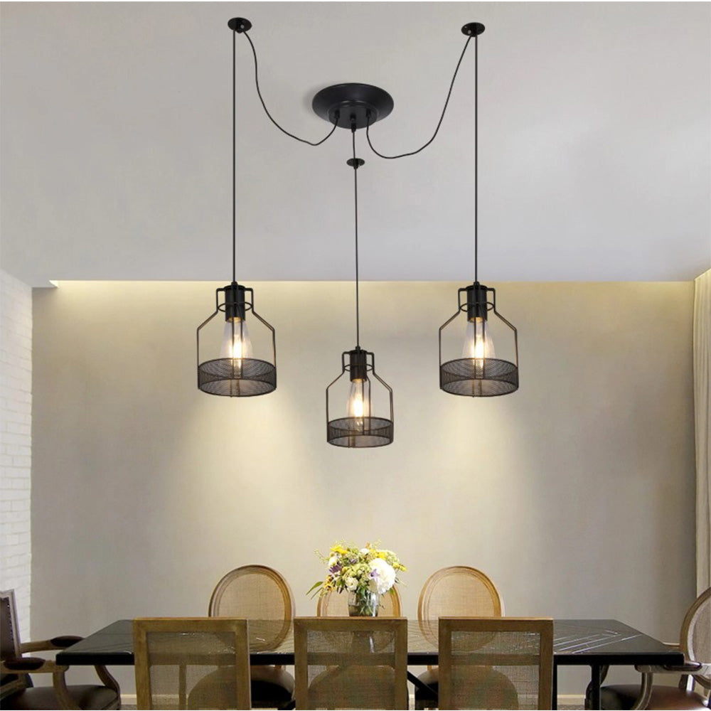 Bath Plus TB+ Vintage Black 3-light Ceiling Pendant