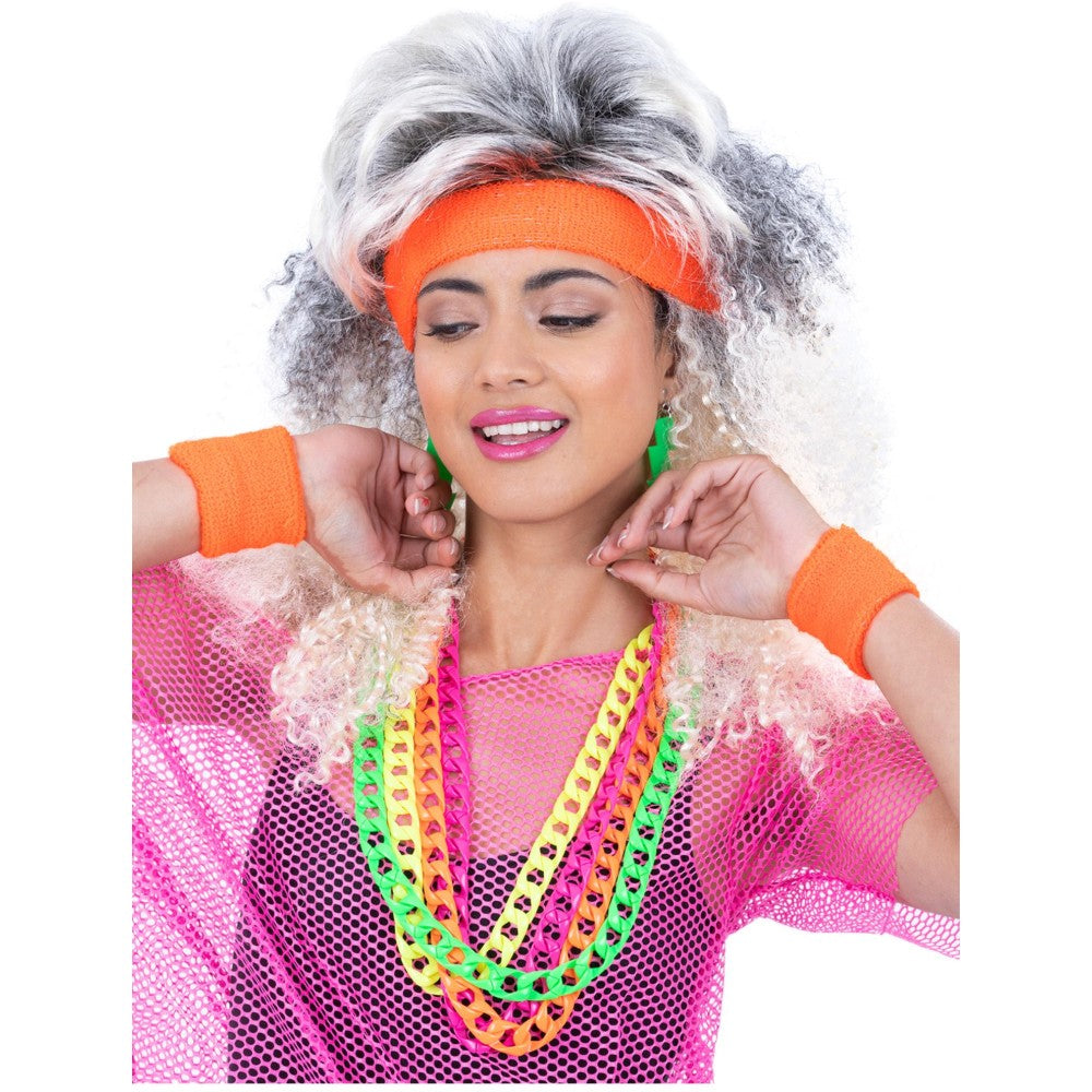 80s Neon Sweatbands | Orange