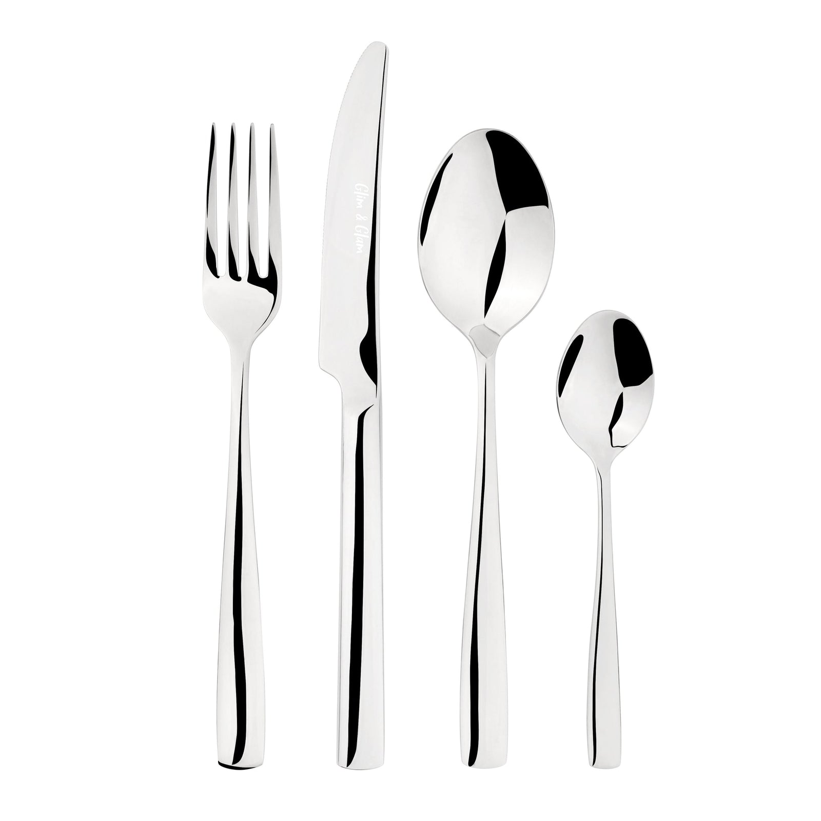Cutlery Sets Stainless Steel 18/8 Catering Simplicity | 24Piece | Silver