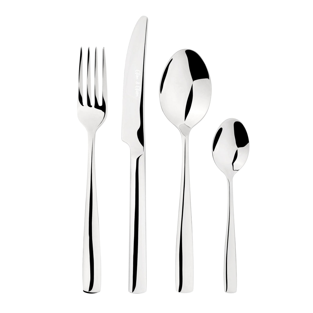 Cutlery Sets Stainless Steel 18/8 Catering Simplicity | 24 Piece | Silver