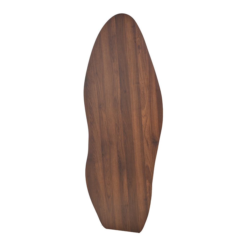Full-length Mirror With Walnut Wood Frame, Vertical Design, Tempered Glass