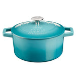 Cooks Professional Cast Iron Casserole Dish 20cm Oven Proof Pan & Lid