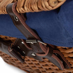 Wicker 56cm Double Steamed Picnic Basket | Blue