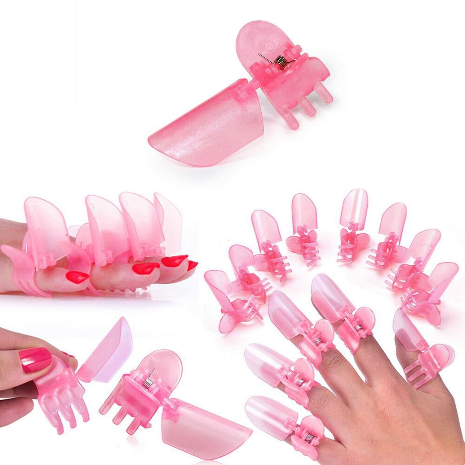 Envie Nail Polish Protection Clipper Guard Pink Plastic Tips 10 Pack Manicure