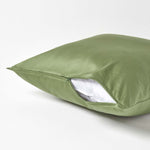 Organic Cotton European Size Pillowcase 400 Tc | 40cm x 40cm | Moss Green