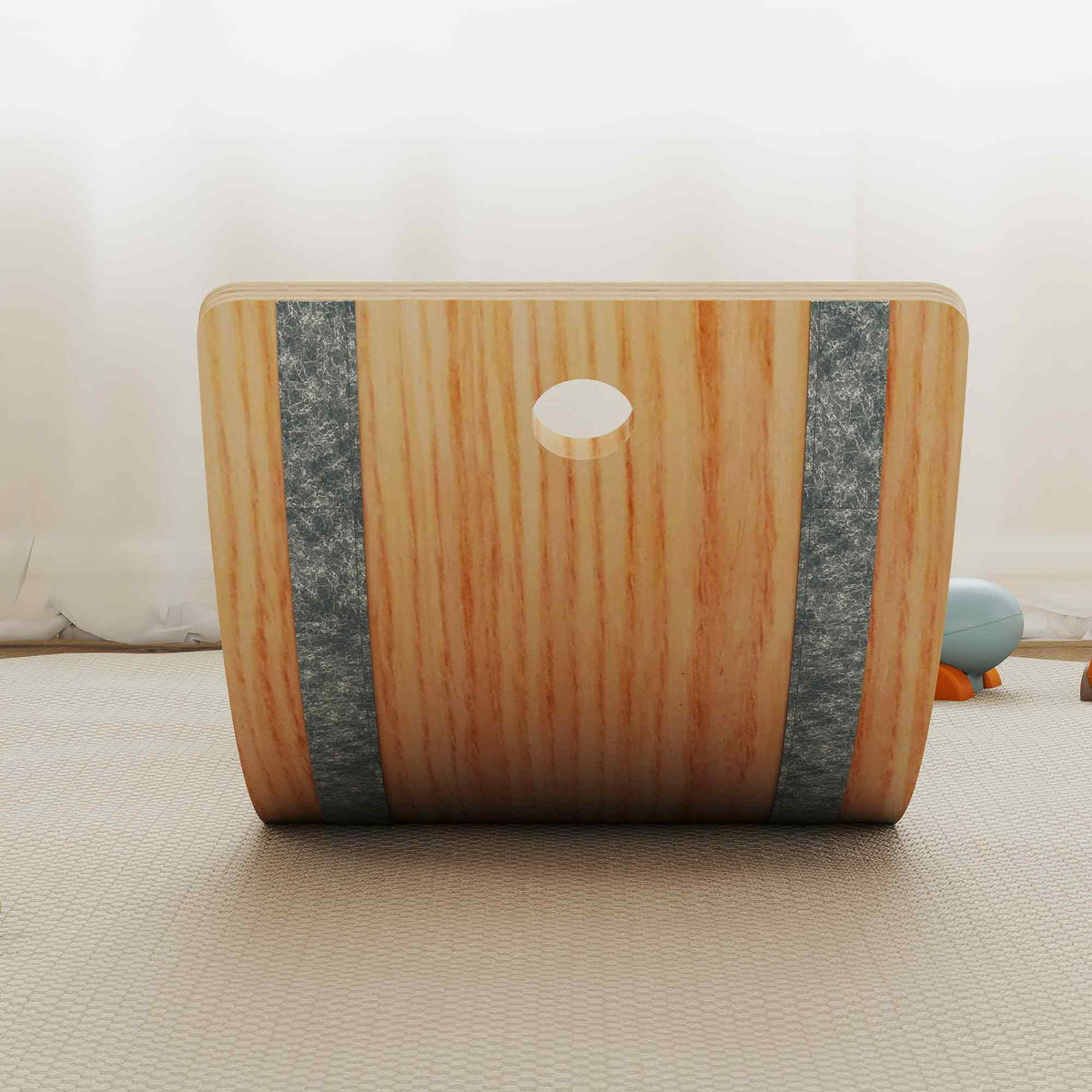 AIYAPLAY Kids Wooden Balance Board With Rope And Felt For Sensory Play