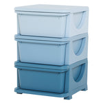 Kids Storage Units With Drawers 3 Or 6 Tier Chest Vertical Dresser Tower | Blue
