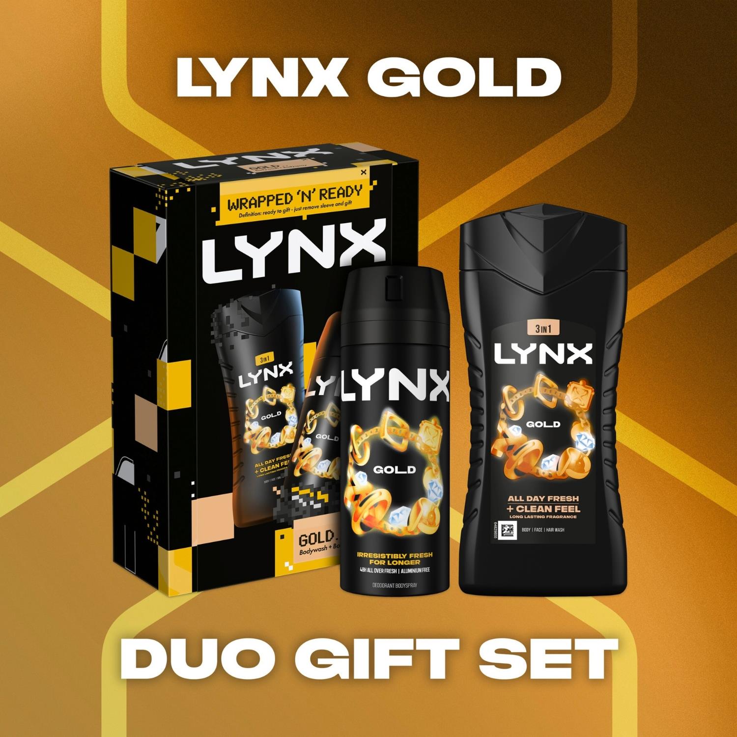 Gold Duo Gift Set With Body Wash And Body Spray For Him, 2 Piece | Set of 2