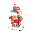 Children Pretend Kitchen Playset 42pcs Toy Accessory Set