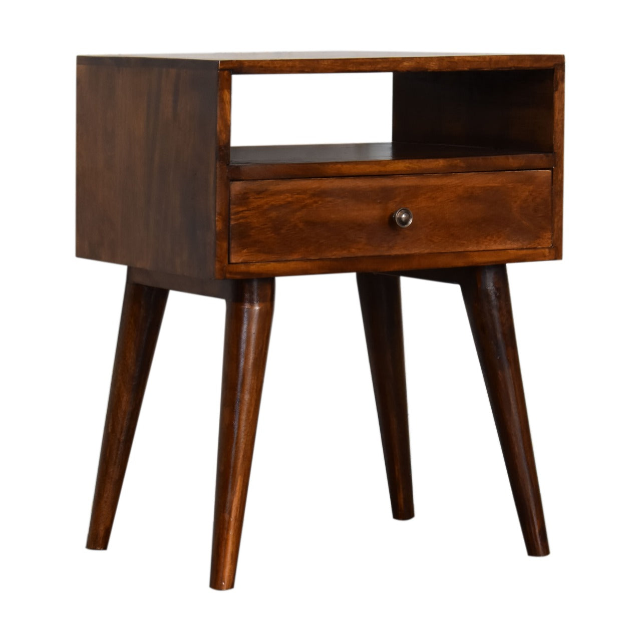 Solid Wood Modern Chestnut Solid Wood Bedside