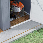 Garden Shed Tool Storage House With Lockable Door, Kit | Medium | Gray