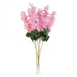 Pack Of 6 X 75cm Delphinium Pink Artificial Stem