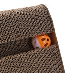 Triangle Cat Scratching Post With Bell Ball